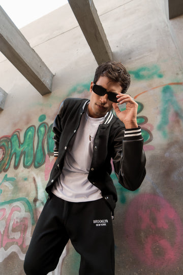 Blackout Boulevard Varsity Jacket