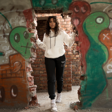 Manifest white hoodie arctic vibe